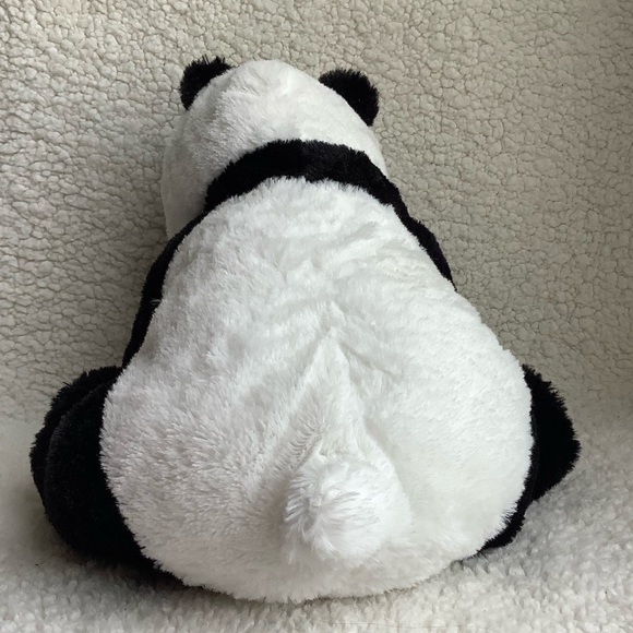 IKEA Kramig Plush Panda Bear Stuffed Animal with Embroidered Eyes Toy 🐼 - Picture 4 of 8